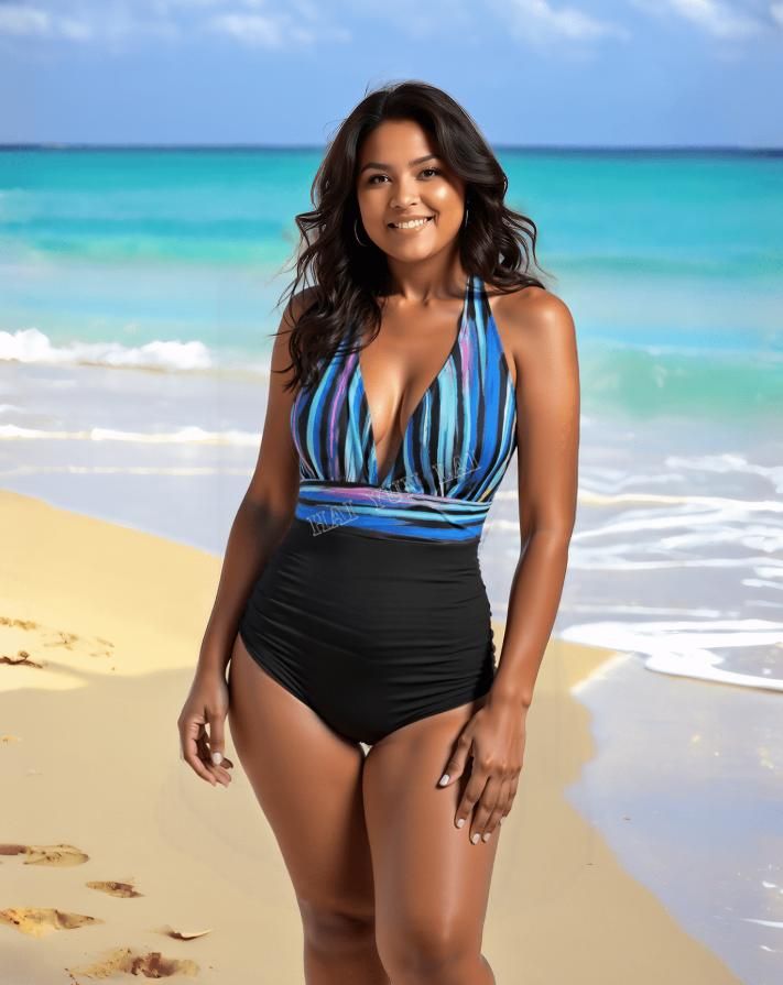 Venta caliente de las mujeres divididas traje de baño bikini en para el nuevo colorido estampado de rayas Push-up sujetador