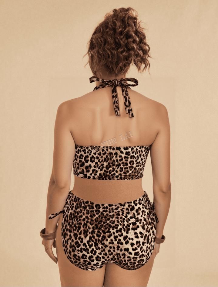 Personalizado de alta elástica 4-Way Stretch Leopardo Digital Print Power estilo liso para las faldas